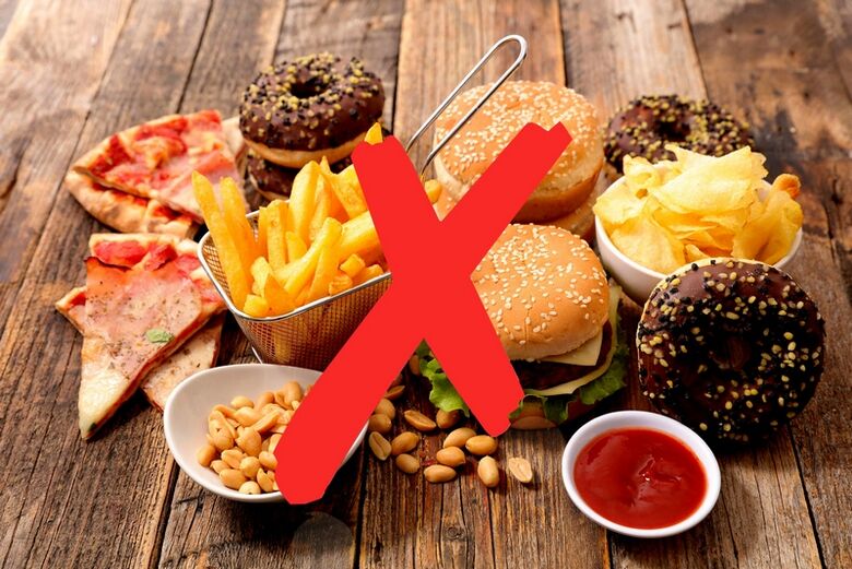 Avoiding fast food will help you lose extra kilos