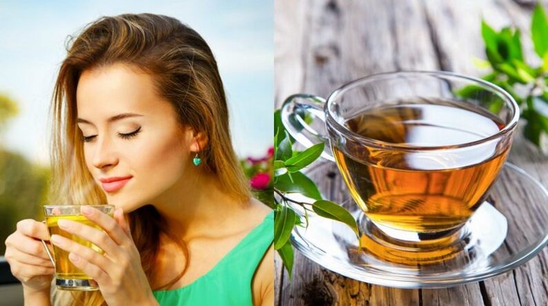 Green tea helps in the fight against excess weight. 